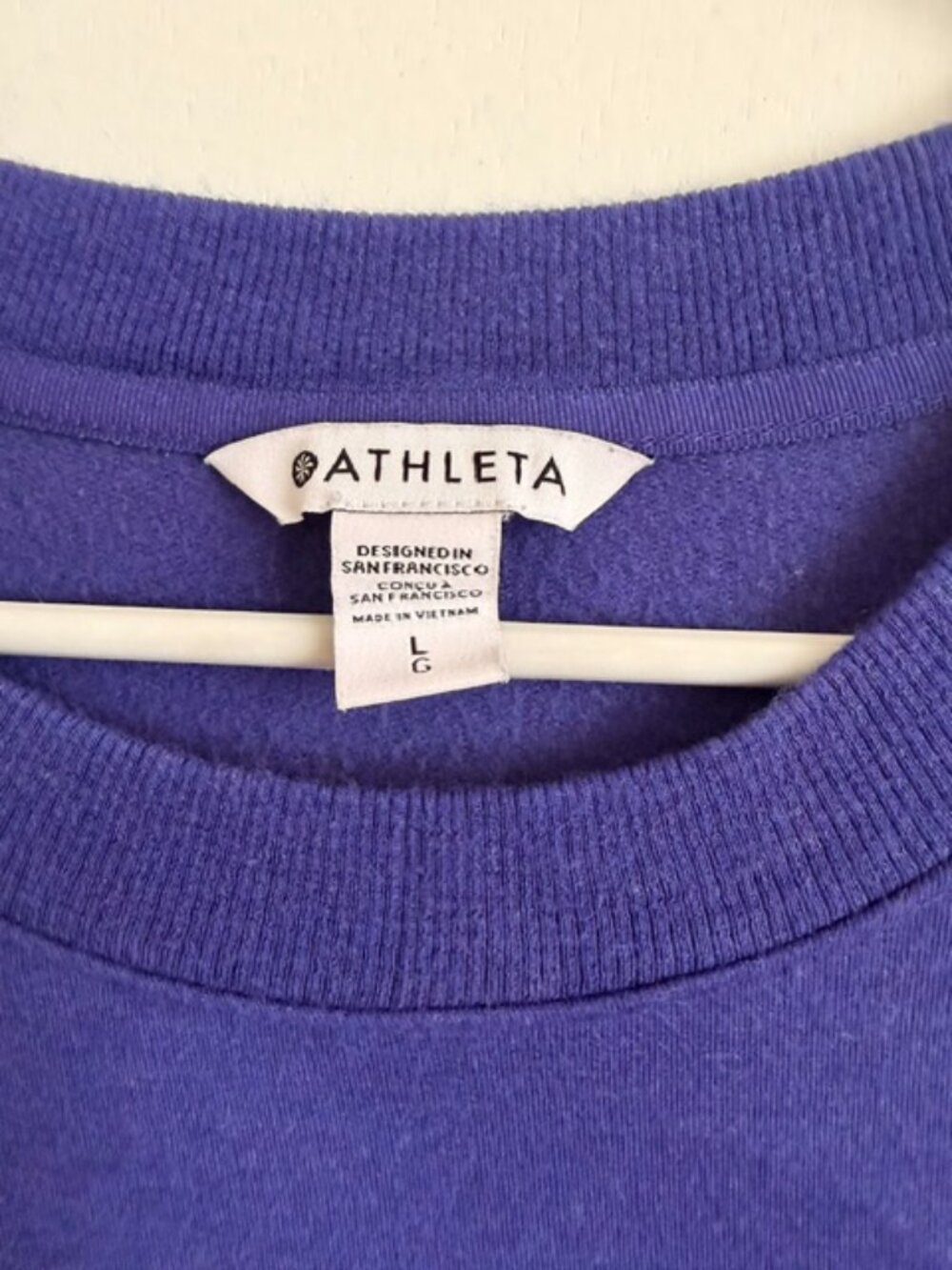 Athleta Royal Blue Shift Dress – Size Large – Long Sleeve – Pockets – Athleisure - Picture 4 of 8